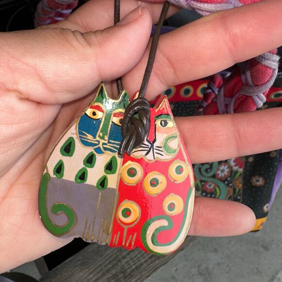 LAUREL BURCH cat oversize witchy tote - Picture 3 of 7